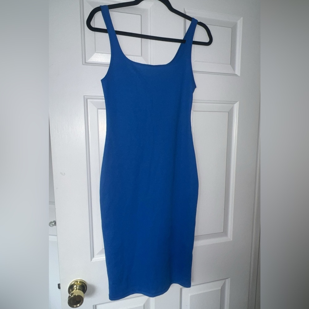ZARA Royal blue midi dress